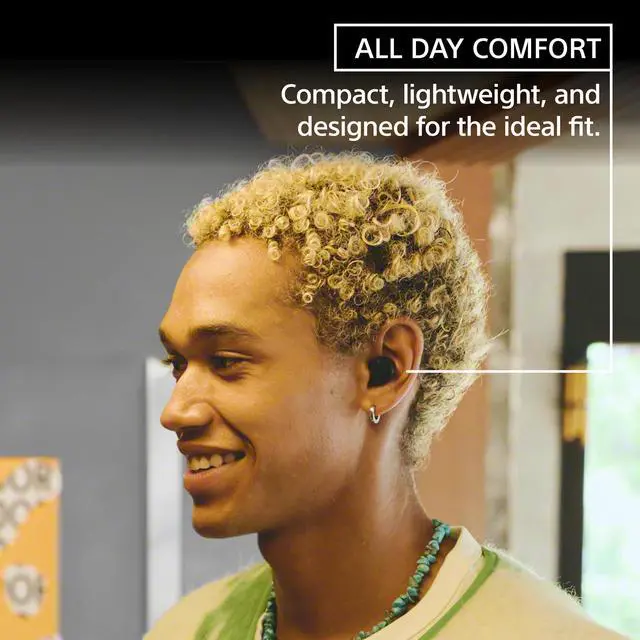 Alt view image 2 of 7 - WF-C510 Truly Wireless Bluetooth Earbud Headphones, Butter Yellow | Comfortable & Compact Fit, Up to 22 Hours of Battery, Multipoint Connection, Ambient Sound Mode. IPX4 Water Resistant