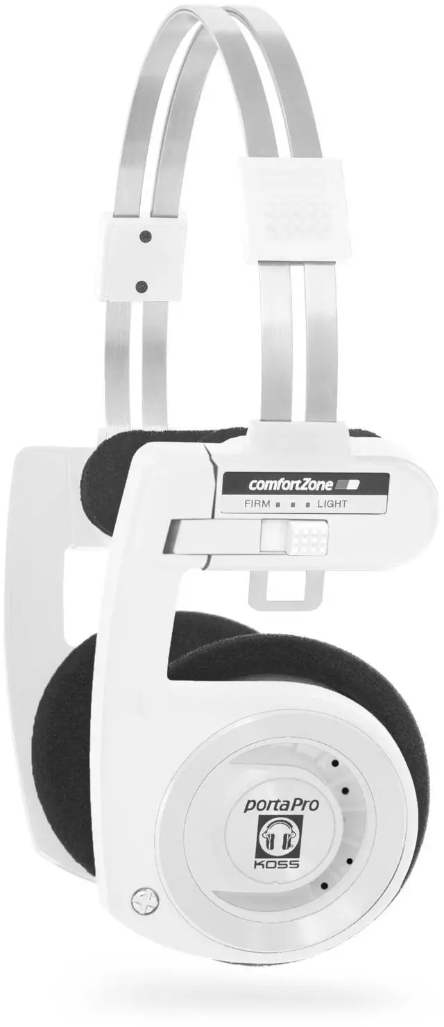 Main image of Porta Pro Wireless 2.0 Retro 80s Style On-Ear Headphones, Arctic White | 20+ Hour Battery Life, USB-C Charging, Microphone, Analog Audio Pass Through