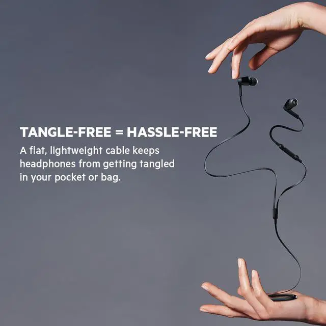 Alt view image 2 of 7 - Wired Earbuds with Lightning Connector, Built-in Mic | In-ear headphones, tangle-free cable, inline remote, volume and track controls, water resistant, iPhone, iPad