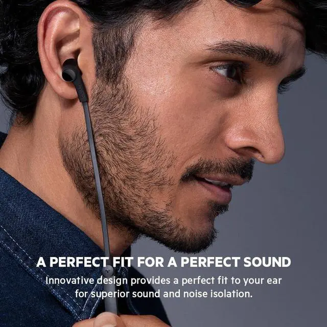 Alt view image 3 of 7 - Wired Earbuds with Lightning Connector, Built-in Mic | In-ear headphones, tangle-free cable, inline remote, volume and track controls, water resistant, iPhone, iPad