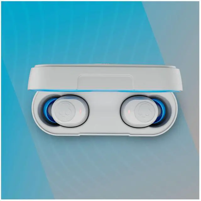 Alt view image 4 of 7 - Jib True XT 2 Wireless Earbuds, Noise Isolating Bluetooth Headphones with Charging Case, Light Gray Blue