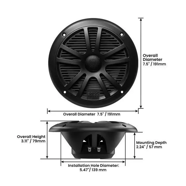 Alt view image 3 of 6 - BOSS Audio MR6B 6.5" 180W Dual Cone Marine/Boat Speakers, Black, 4 Pairs | Each Unit Has Easy-Open Top Lid for Pest Control, Reusable Catch-and-Release Design for Homes, Barns, Garages, and Sheds