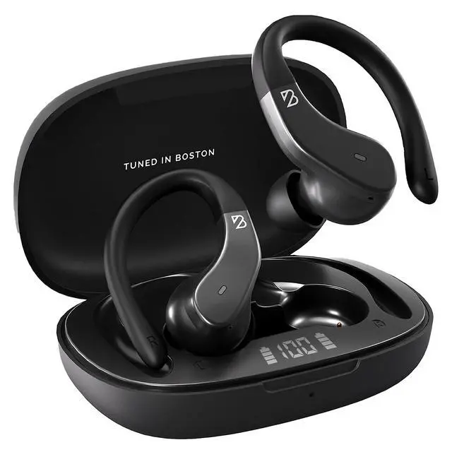 Alt view image 7 of 7 - Runner Wireless Earbuds for Running, Wrap Around Earbuds | Sweatproof Workout Bluetooth Headphones for Sports, Around The Ear Bluetooth Running Headphones, Hook Over Earphones Earhooks
