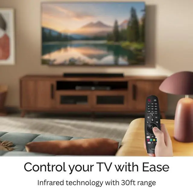Alt view image 6 of 7 - 2 Pack AKB75855501 LG Magic Remote Control Replacement - Easy Setup, Voice Control, Shortcut Keys - Works with LG OLED, NanoCell, UHD, ThinQ & WebOS TV MR20GA MR21GA MR22GN MR23GN MR24GN