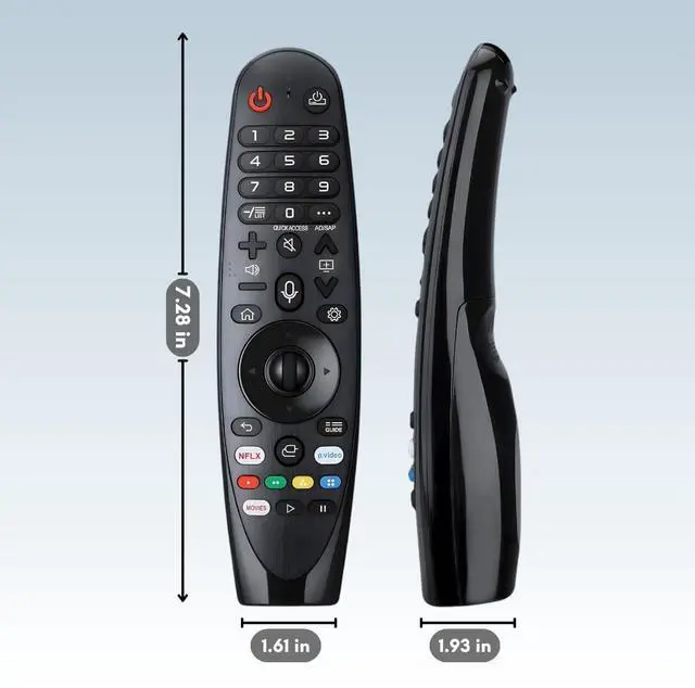 Alt view image 7 of 7 - 2 Pack AKB75855501 LG Magic Remote Control Replacement - Easy Setup, Voice Control, Shortcut Keys - Works with LG OLED, NanoCell, UHD, ThinQ & WebOS TV MR20GA MR21GA MR22GN MR23GN MR24GN