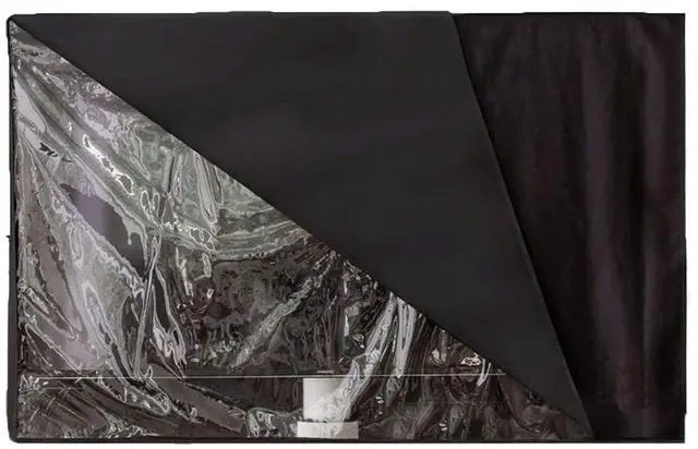 Main image of Outdoor TV Cover Waterproof with Visible Transparent Film Heavy duty TV Cover Box Black Heat Resistant Weatherproof Dustproof Anti UV Patio Outside Television Protector (65-70'')
