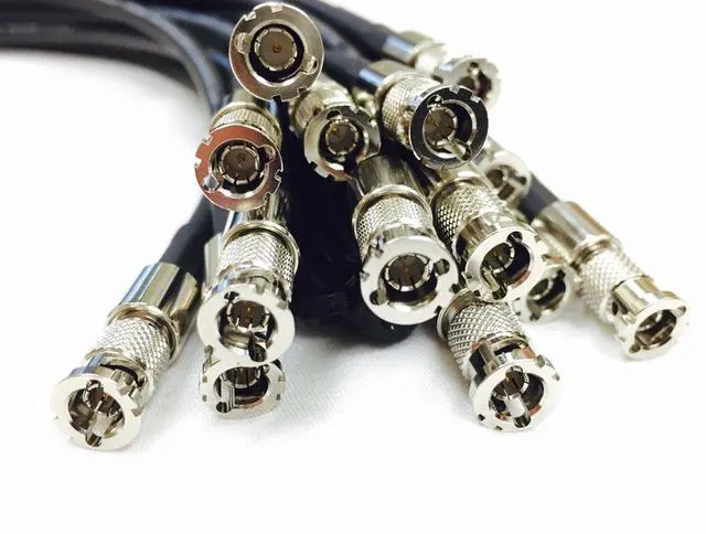 Alt view image 2 of 5 - 6 Foot Standard BNC to HD Micro BNC 3G/6G HD-SDI Mini RG59 75Ohm Cable Black