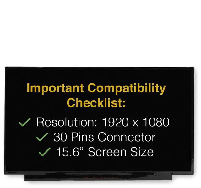 Alt view image 3 of 7 - Screen for MSI MS-16S6 30 Pins FHD 1920x1080 with Tools and Tape | Replacement, LCD LED Display