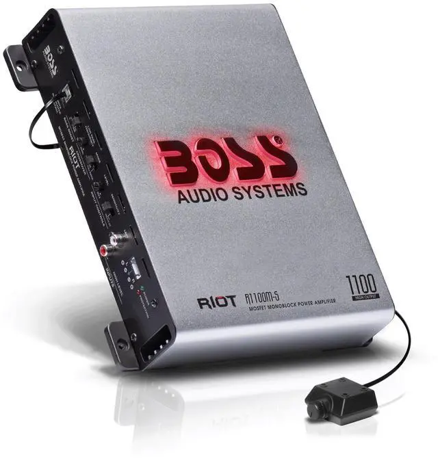 Main image of R1100M-S Monoblock Car Amplifier - 1100 High Output, 2-8 Ohm Stable, Low/High Level Inputs, Low Pass Crossover, MOSFET Power Supply