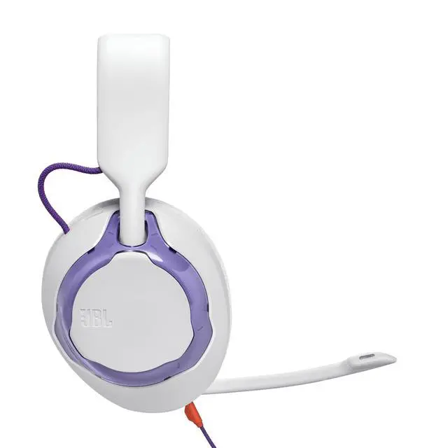 Alt view image 6 of 7 - Quantum 250 Wired Gaming Headset Spatial Sound Mic - White | Plug And Play 3.5mm Connection For PC, Xbox, PlayStation, Switch, With Detachable Boom Arm And Lightweight Over Ear Comfort