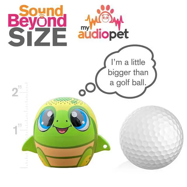 Alt view image 4 of 7 - TWS Mini Bluetooth Animal Wireless Speaker for Kids of All Ages - True Wireless Stereo Pair with Another TWS Pet for Powerful Rich Room-Filling Sound (Turtle)