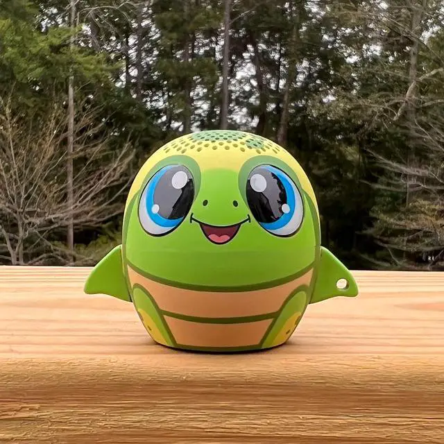 Alt view image 7 of 7 - TWS Mini Bluetooth Animal Wireless Speaker for Kids of All Ages - True Wireless Stereo Pair with Another TWS Pet for Powerful Rich Room-Filling Sound (Turtle)