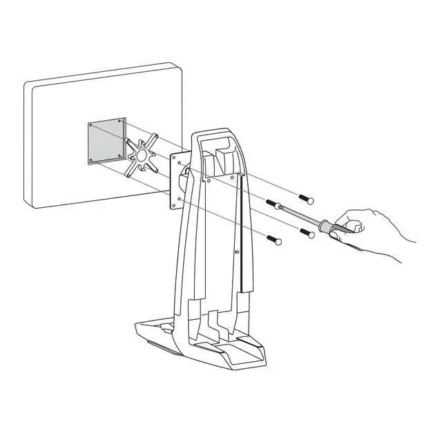 Alt view image 2 of 2 - VESA Spacer Kit for Recessed Display Interfaces Add-on for VESA Monitor Arms