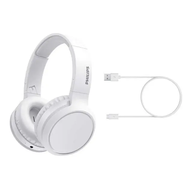 Alt view image 5 of 6 - Trucker Bluetooth Headset, Wireless Headset with Noise-Canceling Microphone, 2-in-One Convertible Mono & Stereo Design Headphone (White)