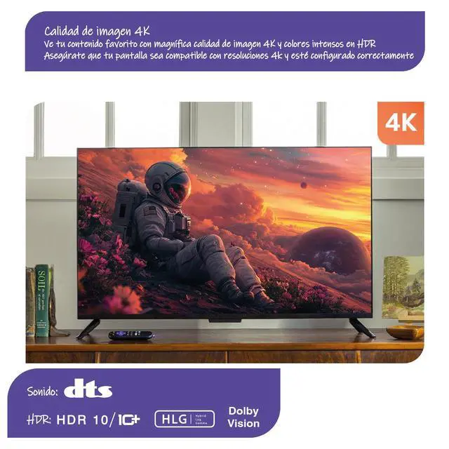 Alt view image 6 of 7 - Ultra LT (2023) HD/4K/HDR Dolby Vision Quad-Core Streaming Player with HDMI Cable, Headphones, Voice Remote w/Private Listening, Ethernet