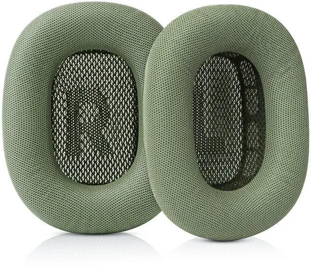 Main image of Ear Cushions for Apple AirPods Max Headphones Replacement Leather Earpads Sweat Proof Ear Cups Cushion Easy to Install with Magnet, Protein Leather and Memory Foam(Green)