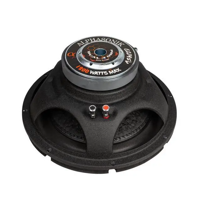 Alt view image 5 of 5 - ASW12D AS Series 12" 1200 Watts Max / 400 Watts RMS Dual 4 Ohm Car Subwoofer Stamped Steel Basket with Stronium Magnet Non Pressed Paper Cone Audio Speaker Bass Sub Woofer