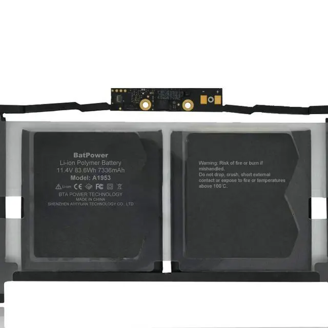 Alt view image 4 of 7 - A1953 Replacement Laptop Battery for Apple Mid 2018 2019 MacBook Pro 15-inch A1990 EMC 3215 EMC 3359 BTO/CTO Battery MacBook Pro 15" Touch Bar A1990 Apple A1953 Battery 83.6Wh