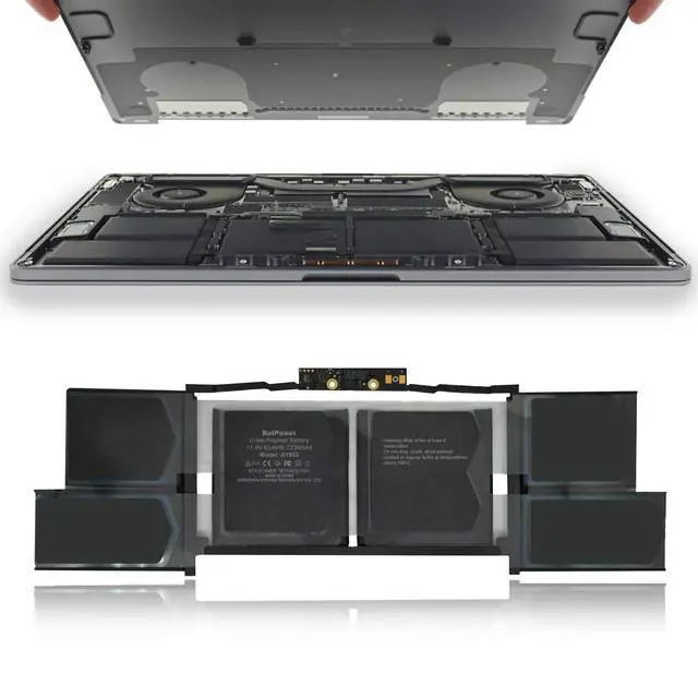 Alt view image 5 of 7 - A1953 Replacement Laptop Battery for Apple Mid 2018 2019 MacBook Pro 15-inch A1990 EMC 3215 EMC 3359 BTO/CTO Battery MacBook Pro 15" Touch Bar A1990 Apple A1953 Battery 83.6Wh