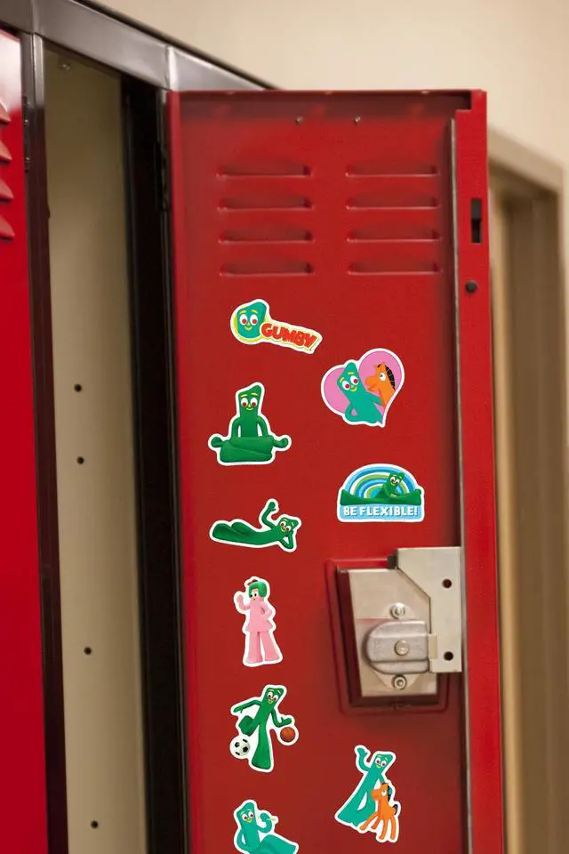 Alt view image 6 of 6 - Gumby 100 Vinyl Stickers Waterproof Die-Cut Decals Laptop Water Bottle Car