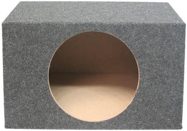 Alt view image 3 of 5 - Car Audio Single 15" Sealed Subwoofer Salnted Hatchback Stereo Sub Box Enclosure