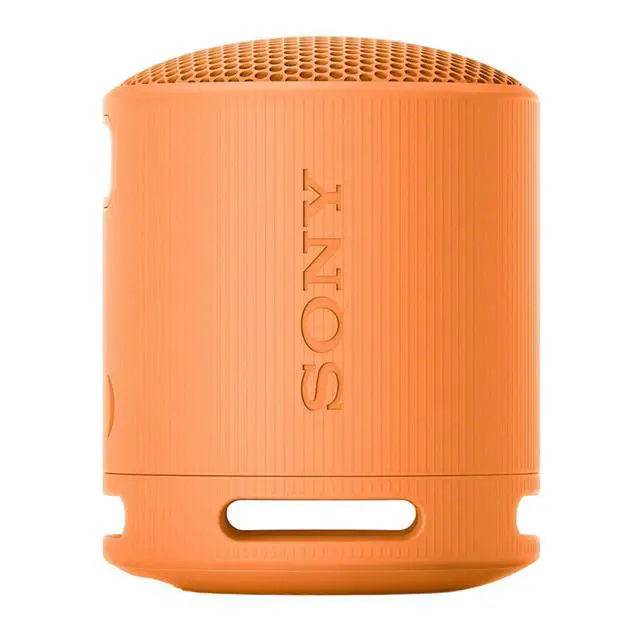 Alt view image 4 of 7 - SRS-XB100 Wireless Bluetooth Portable Travel Speaker Bundle (Orange) | Travel case, Strap, (2 items)