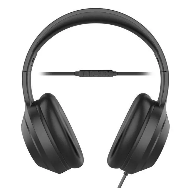 Alt view image 2 of 7 - OSH140 Over The Ear Headphones with Wired USB-C Connection, 40mm Drivers, Protective Case Included, Inline Mic, Studio Grade Earpads, Collapsible Folding Earcups, Black