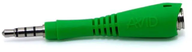 Main image of Fishbone 25 Pack Flexible 3.5 mm TRRS Adapter, Green