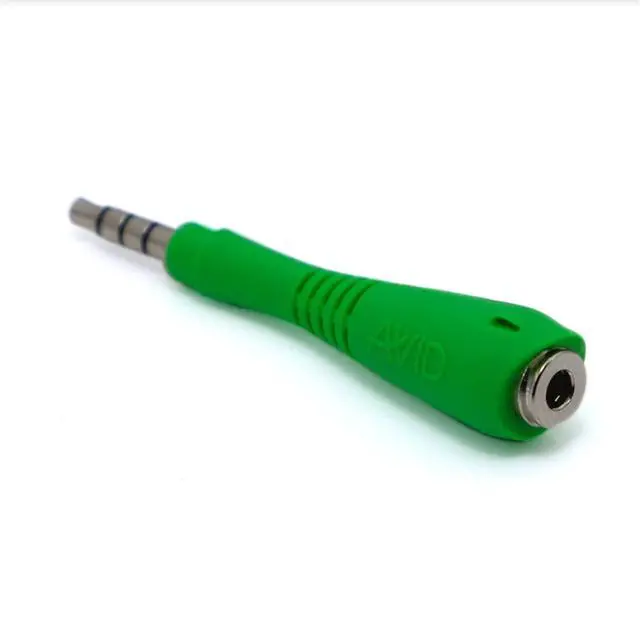 Alt view image 2 of 7 - Fishbone 25 Pack Flexible 3.5 mm TRRS Adapter, Green