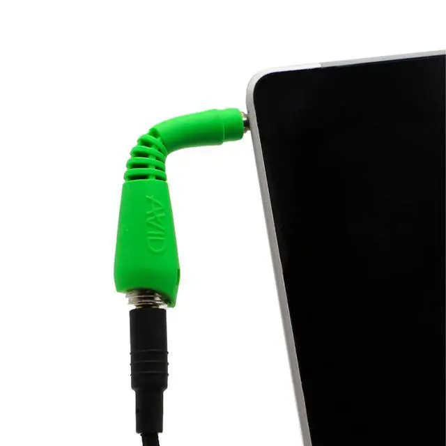 Alt view image 6 of 7 - Fishbone 25 Pack Flexible 3.5 mm TRRS Adapter, Green