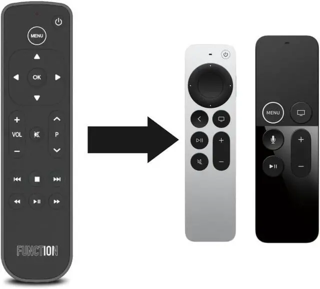 Alt view image 3 of 6 - Button Remote for Apple TV (Bluetooth) - 5 Pack | Compatible with Apple TV 4K & HD | Non-Siri, No Voice Control | No Apple TV Line of Sight Required | 2 AAA Batteries Included