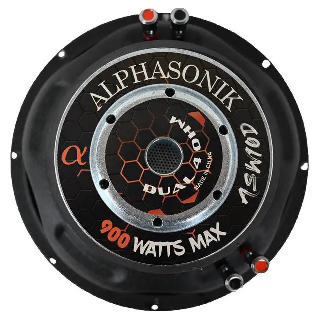 Alt view image 6 of 7 - ASW10D AS Series 10" 900 Watts Max / 300 Watts RMS Dual 4 Ohm Car Subwoofer Stamped Steel Basket with Stronium Magnet Non Pressed Paper Cone Audio Speaker Bass Sub Woofer