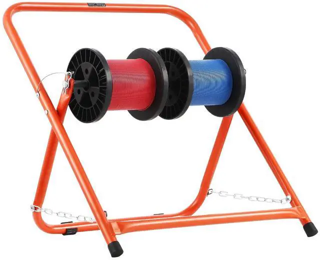 Main image of Cable Caddy, Heavy Duty Steel Frame, Spool Holder for Electrical Wires, Portable Wire Dispenser for Up to 20 in Diameter Spools, 100 lbs Capacity for Cable Reels, Electrical Industrial
