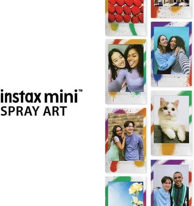 Alt view image 3 of 5 - Instax Mini Stone Gray Instant Film (20 Shots) + 4 AA Batteries + BluebirdSales Microfiber Cleaning Cloth Creative Photography Bundle (Mini Stone Gray 20 Exposure)