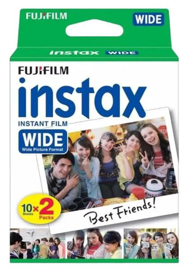 Alt view image 2 of 7 - Instax Wide Instant Film Twin Pack with Sunshine Photo Microfiber Cloth... (3 Pack-60 Sheets)