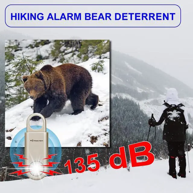 Alt view image 4 of 7 - 135dB Rechargeable Personal Safety Alarm Strobe Light Flashlight Keychain Siren for Women, Girls, College, School Students Emergency SOS Alerts Loud Sound Hiking Alarm Torchlight Bear Deterrent. Gold