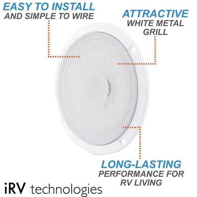 Alt view image 3 of 6 - IRV Technology IRV2.5WS 5.5" RV Speaker | 4 Ohms 50W | Frequency Range: 145-10kzh