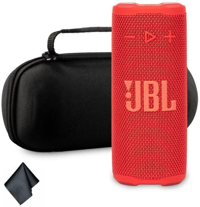 Main image of Grip Portable Bluetooth Speaker Red (GRIPRD) IP68 Waterproof & Dustproof | Bluetooth 5.4 | AI Sound Boost | 14-Hour Battery | Includes Carrying Case & Cleaning Cloth