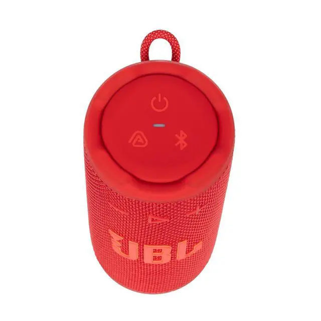Alt view image 4 of 7 - Grip Portable Bluetooth Speaker Red (GRIPRD) IP68 Waterproof & Dustproof | Bluetooth 5.4 | AI Sound Boost | 14-Hour Battery | Includes Carrying Case & Cleaning Cloth