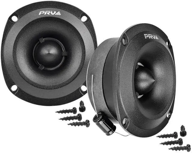 Main image of Super Tweeters for Car Audio, 3.5 Inch Bullet Tweeter Pair 240 Watts, PRV TW350Ti-4 Slim Titanium PRO Shallow Tweeters Speakers 4 Ohm - Ultra Slim Easy to Mount