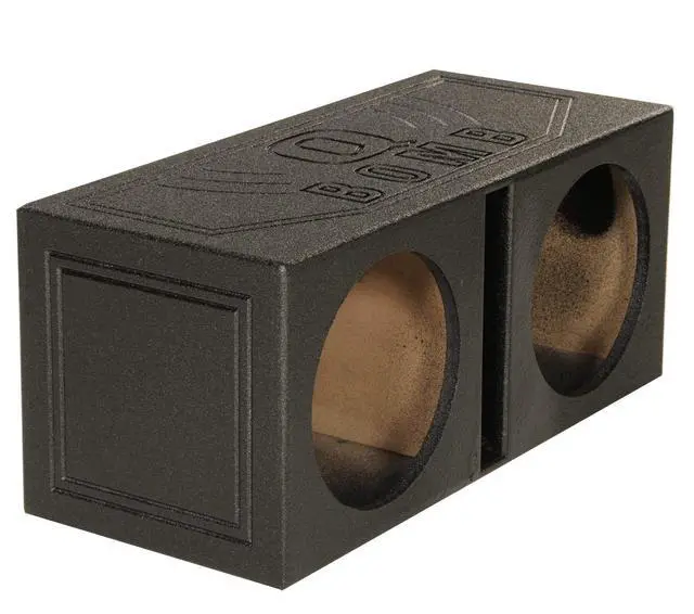 Alt view image 7 of 7 - 12" Dual Subwoofer Box, High-Performance Vented Speaker Enclosure | Car Audio and Sound System Accessories - Portable Equipment for Subwoofers, Black