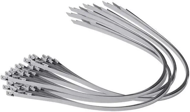 Main image of 47" Supreme 316 Stainless Steel Cable Zip Ties, 150 lb, (100 Piece)
