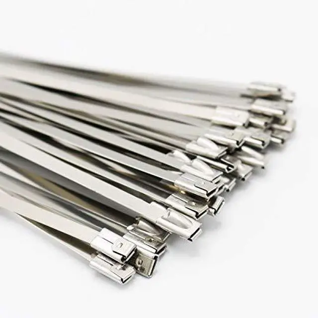 Alt view image 3 of 6 - 47" Supreme 316 Stainless Steel Cable Zip Ties, 150 lb, (100 Piece)