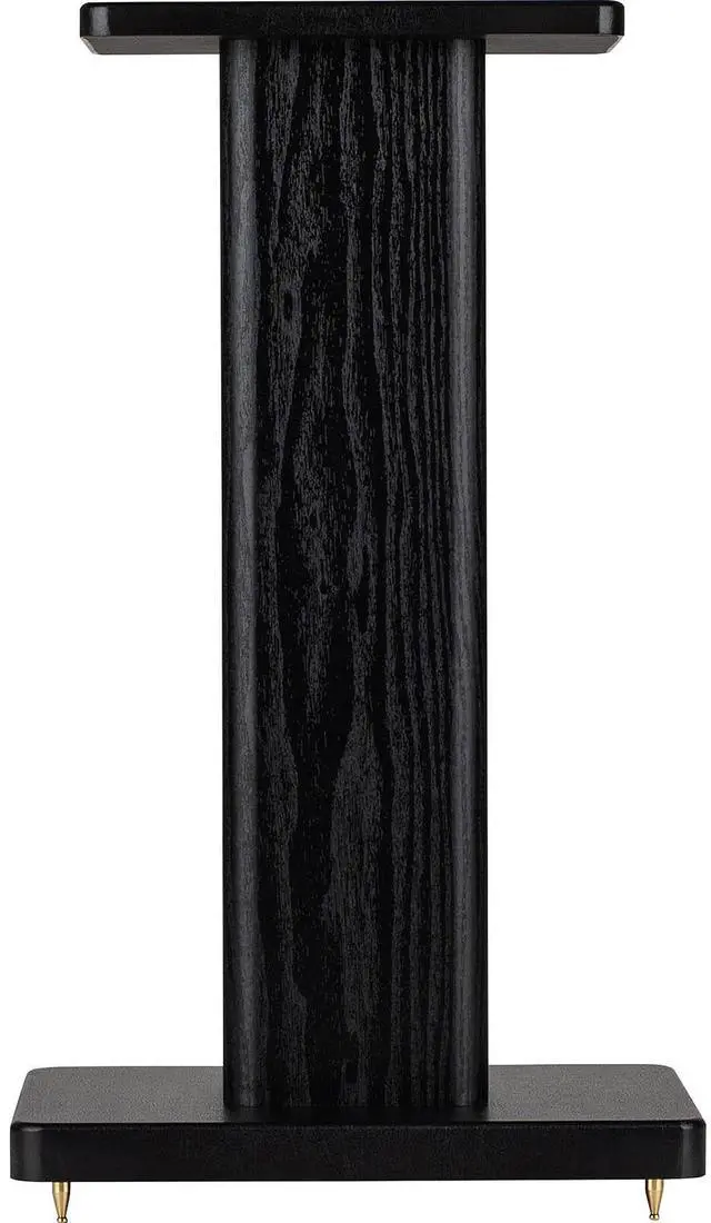 Alt view image 3 of 4 - Universal Wood Speaker Stand Pair (20in Black)