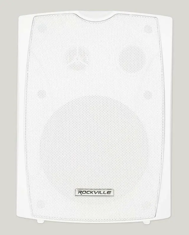 Alt view image 2 of 7 - WET-6W White 6.5" 70V Commercial Indoor/Outdoor Wall Speaker | IPX55 Waterproof, Adjustable Tap 20W, 15W, 10W, 5W, 2.5W, Swivel Bracket, 1" Tweeter, Vented, ABS Cabinet, 8 Ohm