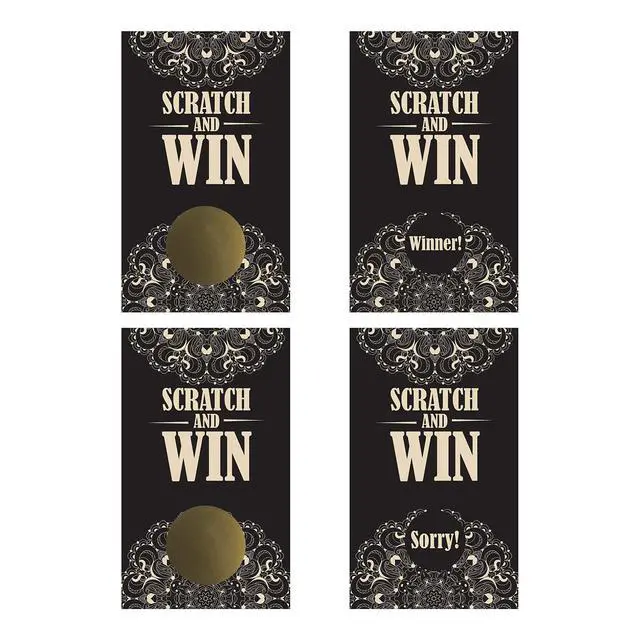 Alt view image 7 of 7 - 1 in Gold Round Scratch-Off Stickers, 1000 Pack | Ideal for bingo cards, raffle tickets, loyalty programs, classroom rewards, games, marketing campaigns, fundraising events