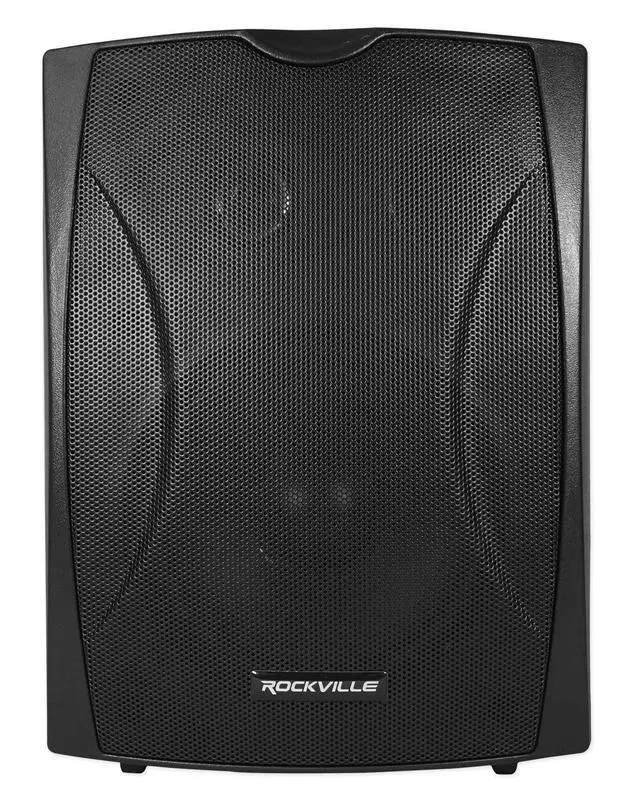 Alt view image 3 of 7 - WET-5B 70V 5.25" Black Indoor/Outdoor Wall Speaker, 2-Pack | IPX55 Waterproof, Adjustable Tap, Swivel Bracket, Vented Enclosure, Aluminum Grill, 8 Ohm Compatible, Polypropylene Cone