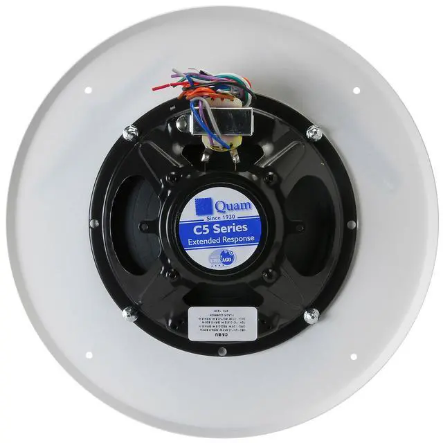 Alt view image 3 of 4 - C5/BU/W 8" Speaker Screw-through Baffle 5W-25/70V