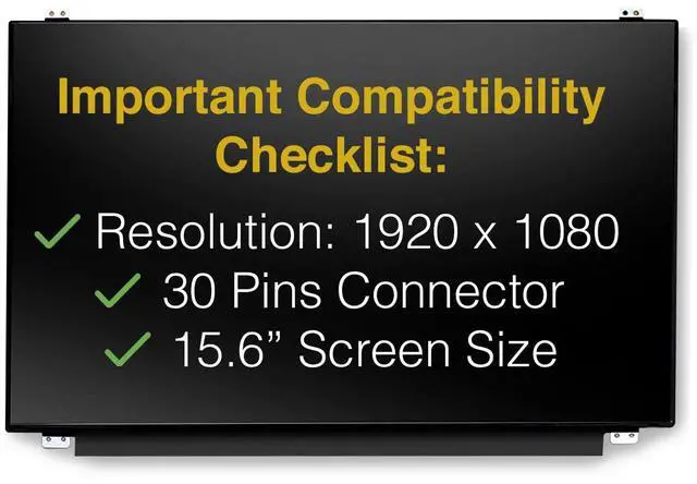 Alt view image 3 of 7 - Replacement Screen for Dell Latitude 15 5580 30 Pins FHD 1920x1080 | Matte, LCD LED Display, Tools Included