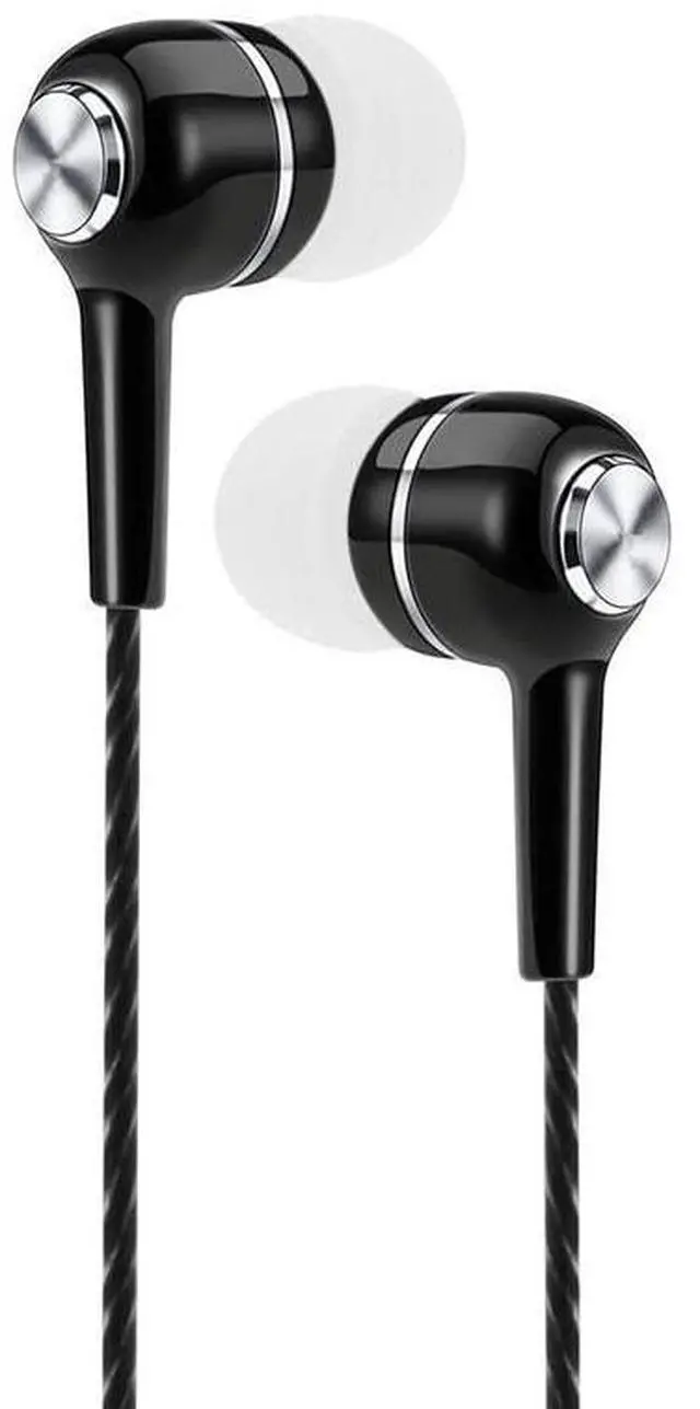 Alt view image 2 of 6 - Bulk Earbuds Headphones with Microphone, Noise Isolating Bass Stereo Tangle Free Wired Earphones, Compatible with Android, iPhone, iPad, Laptops, MP3, Fits 3.5mm - 100 Pack - Wholesale Bundle